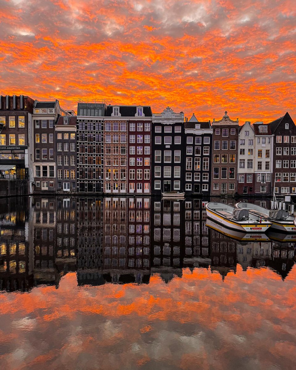 Early mornings in Amsterdam! 🌅 #Amsterdam #Netherlands