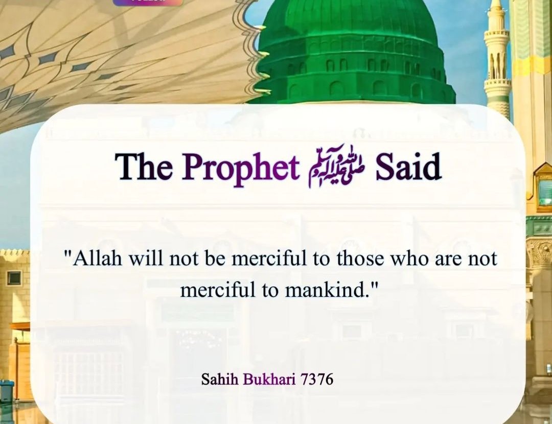 अल्लाह के दूत मुहम्मद ﷺ ने कहा, "अल्लाह उन लोगों पर दयालु नहीं होगा जो मानव जाति के प्रति दयालु नहीं हैं।" (बुख़ारी 7376)

#internetdown #Maldives #StarAcademy #Lakshadweep