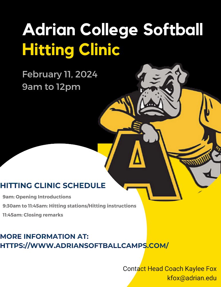 Adrian College NCAA Softball tweet media