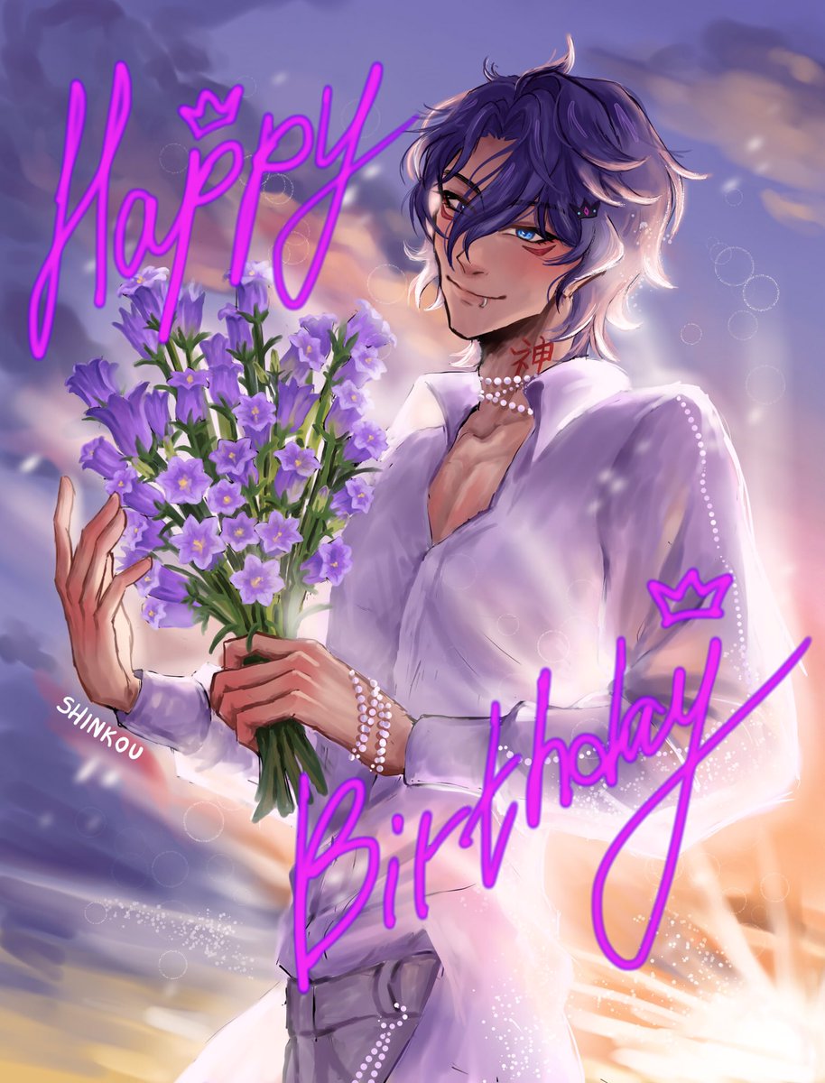 _shinkou_'s tweet photo. Happy Birthday Riikami, the one and only God of Reality💟✨🎉

#RiiKami #RiiIllust https://t.co/fYCibgKJnH