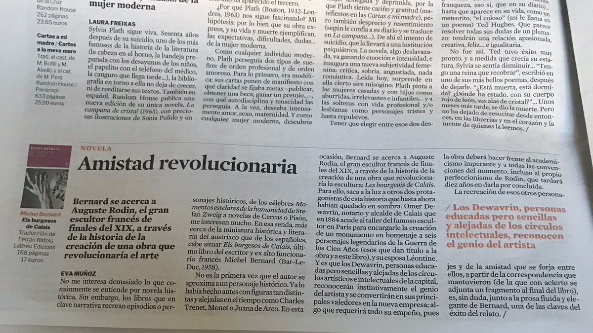 LaBreuEdicions's tweet photo. 📌Eva Muñoz parla de #ELSBURGESOSDECALAIS de #MichelBernard al Culturas @LaVanguardia https://t.co/CZvkGIO3AF