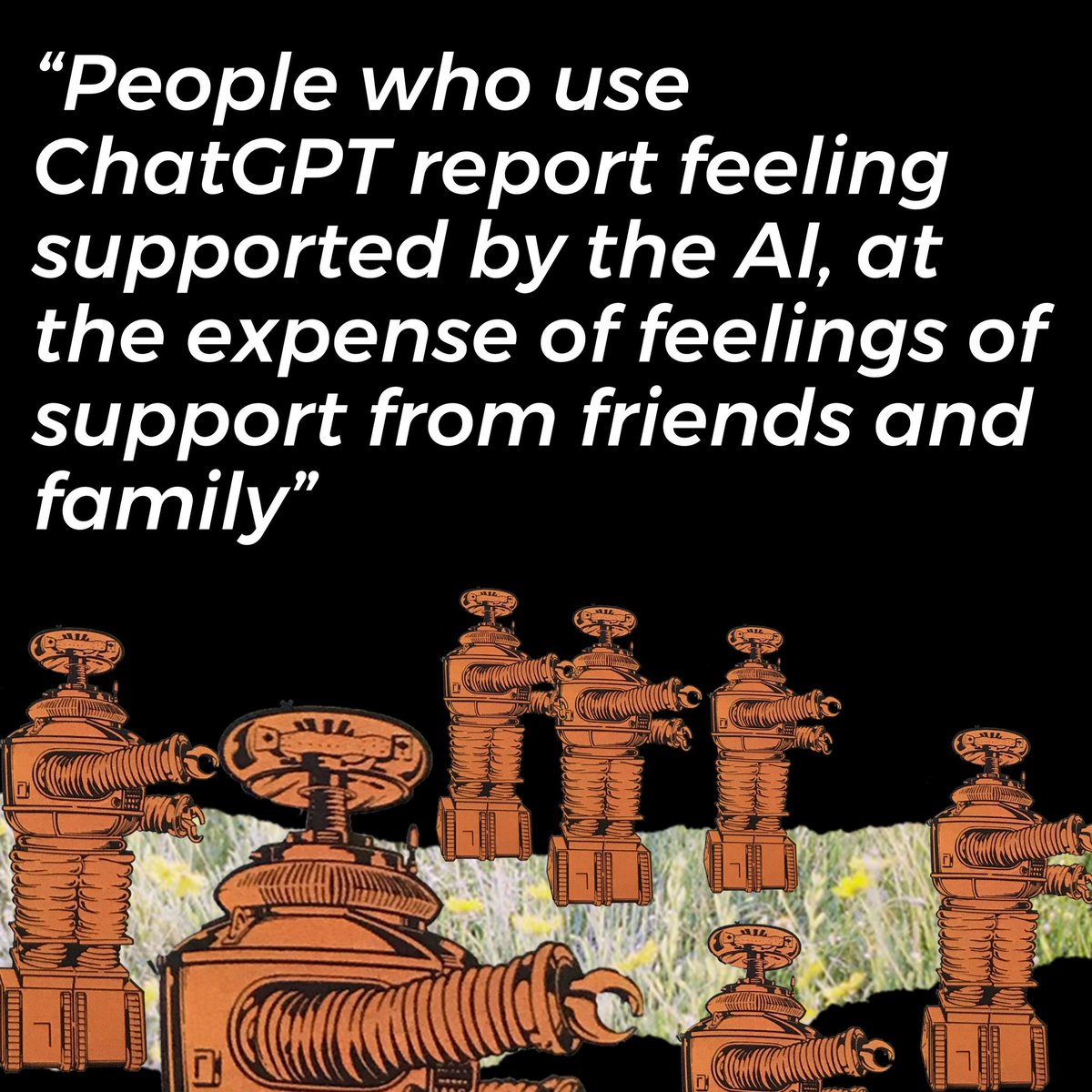 At a time when 1 in 3 Australians are experiencing loneliness, there may be space for AI to fill gaps in our social lives. That’s assuming we don’t use it to replace people. More from our research findings in @ConversationEDU today: theconversation.com/1-in-3-people-…