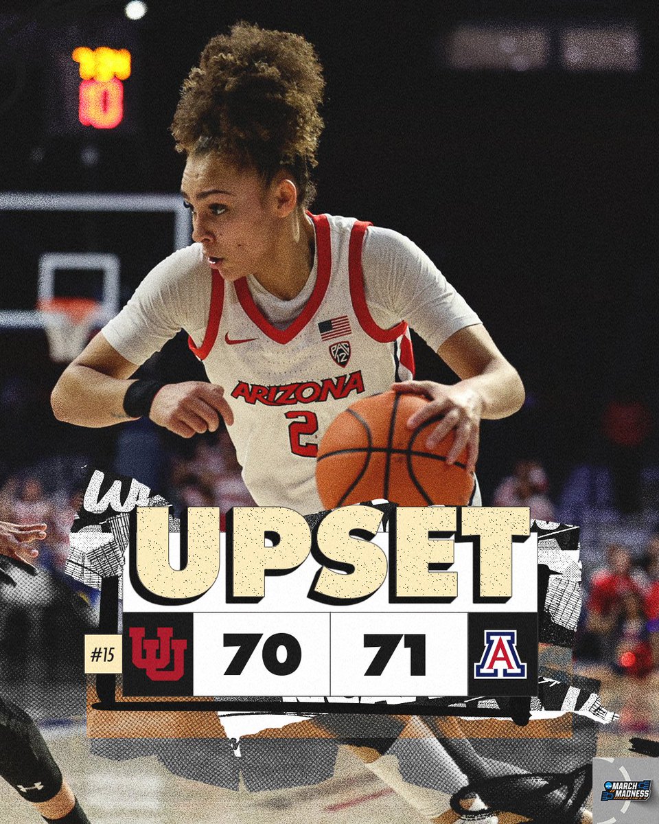UPSET IN OVERTIME 🚨🔥 @ArizonaWBB picks up a major conference win after defeating No. 15 Utah at home! #NCAAWBB