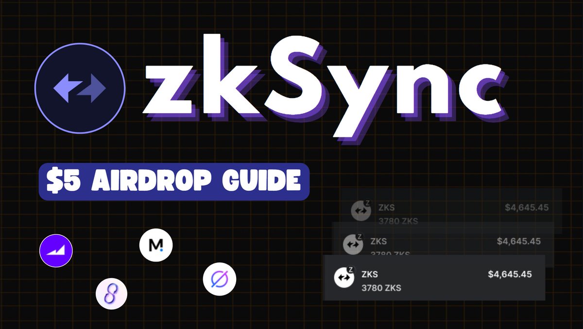 rektfencer's tweet image. zkSync Airdrop is gonna be the biggest airdrop in 2024

➢ Time: 10 mins
➢ Cost: $5
➢ dApps: 6

Step-by-step zkSync airdrop strategy with video guides 👇