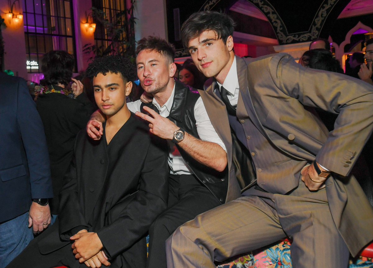 Archie Madekwe, Barry Keoghan and Jacob Elordi.