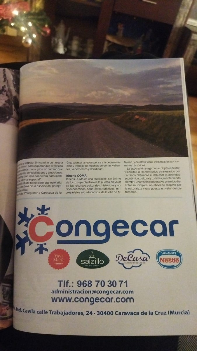 Me hicieron una entrevista hace unos días y hace un momento me avisaron que salió publicada en la revista que se entregó esta mañana en la misa de apertura del Año Jubilar de Caravaca de la Cruz. ¡Toca ir a por todas Asociación Navarra Municipios #CaminodelaVeraCruz!