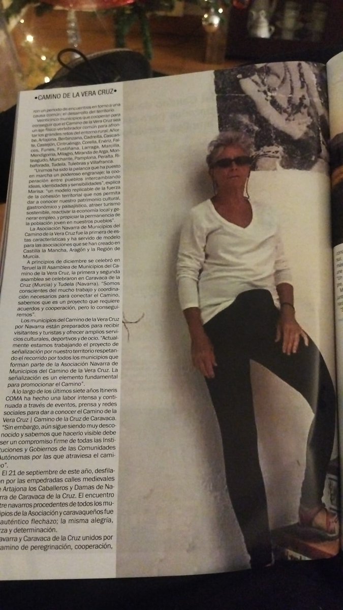 MarisaIturbide's tweet photo. Me hicieron una entrevista hace unos días y hace un momento me avisaron que salió publicada en la revista que se entregó esta mañana en la misa de apertura del Año Jubilar de Caravaca de la Cruz. ¡Toca ir a por todas Asociación Navarra Municipios #CaminodelaVeraCruz! https://t.co/ad4ArJDljk