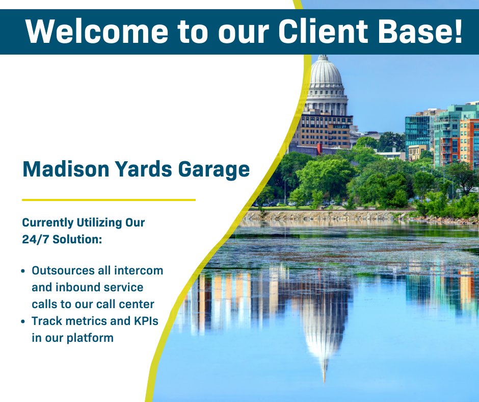 Welcome CBRE to our client base!

Madison Yards Garage just went live with our 24/7 solution, sending all customer service calls to our team.

Learn more: ow.ly/BKwZ50QnbA9

#ParkerTechnology #newinstallation #customerexperience #customerservice #parking #CX