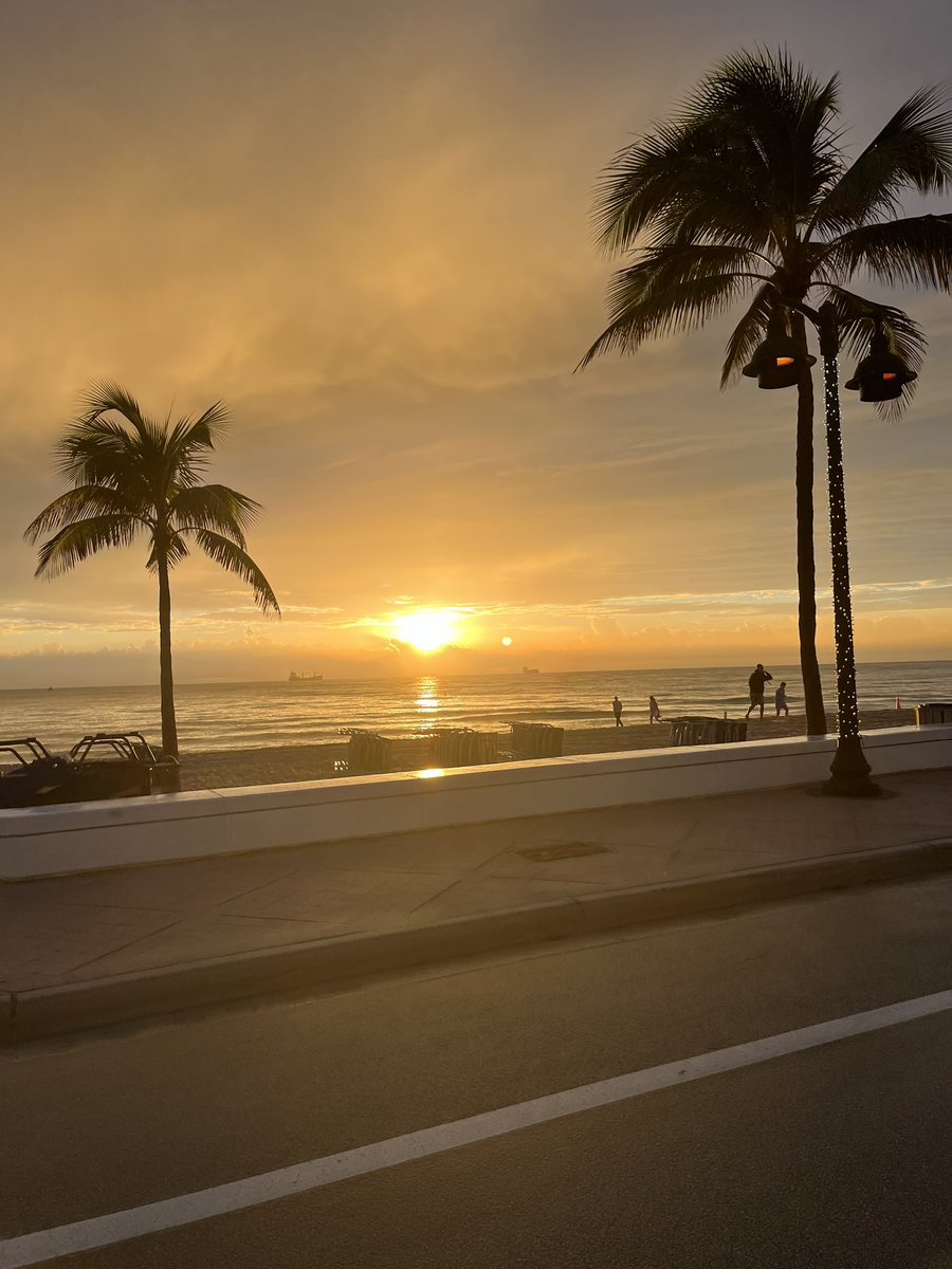 Ran my first half marathon on Fort Lauderdale Beach, where I was able to see a beautiful sunrise.