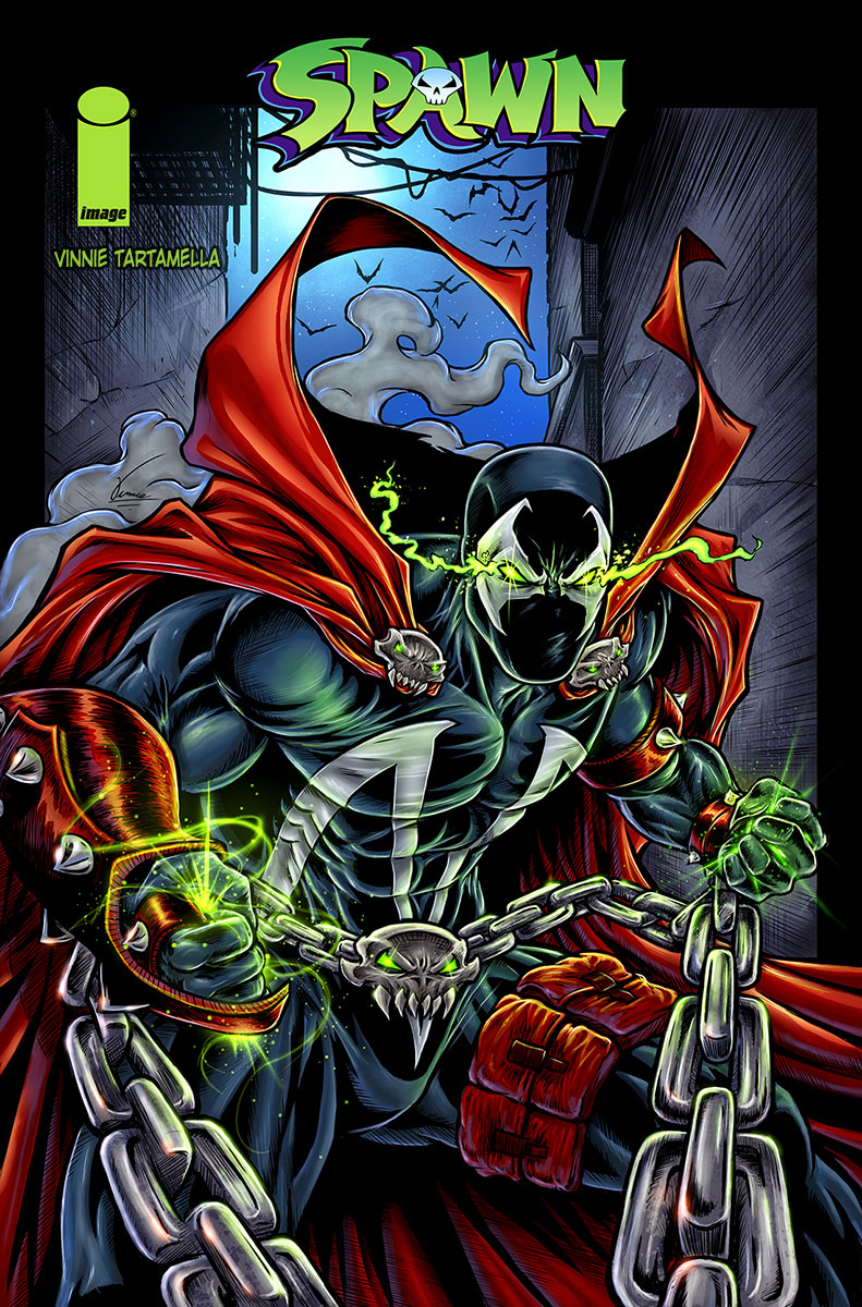 Vinnieart's tweet image. Here's my finished Spawn piece for
@Todd_McFarlane @McFarlaneComics #spawnuary #spawnchallenge #cover #vinnieart #VinnieTartamella I made time to do the paints today!  #comics @GregCapullo @mrmarkmillar @ImKeithDavid  #spawn