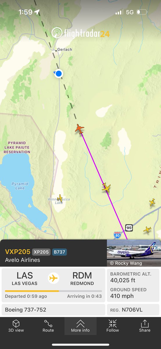 My first sighting of an <a href="/AveloAir/">Avelo Airlines</a> jet in the wild!