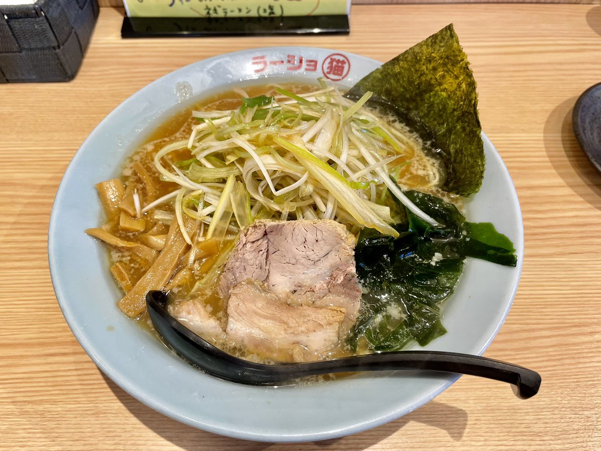 yamabee19's tweet photo. 栃木県宇都宮市のラーショマルミャー宇都宮店に行ってきましたー‼️

注文は、ネギラーメン(醤油中盛り)🍜✨

やっぱ旨いねんねー👍👍👍✨

 #ラーショマルミャー
 #ラーメン
 #ネギラーメン
 #栃木県宇都宮市
 #丸猫 https://t.co/l2nhGucg64
