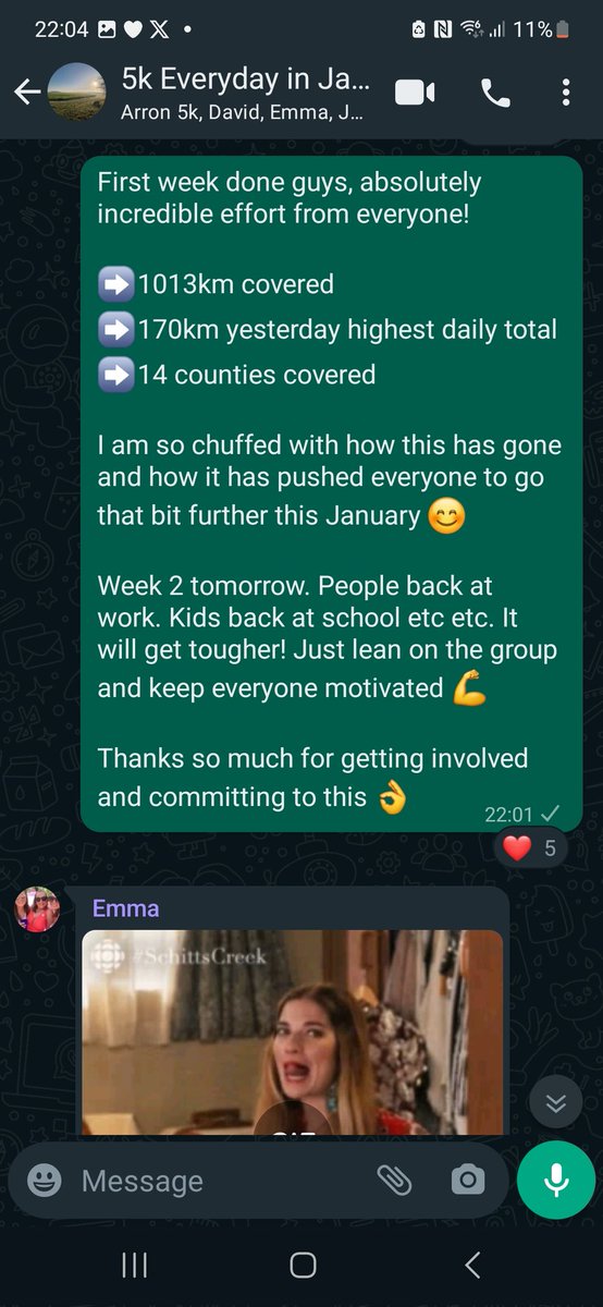 bencm305's tweet photo. 5k a day, Day 7 ✅️

1 week in for my little group...
➡️ 1013km covered by the group
➡️ 170km highest daily total 
➡️ 14 counties covered so far...

Surround yourself with positive people, commit to it, throw in some accountability and cool will things happen 💪👌 https://t.co/kRZDsrdli1
