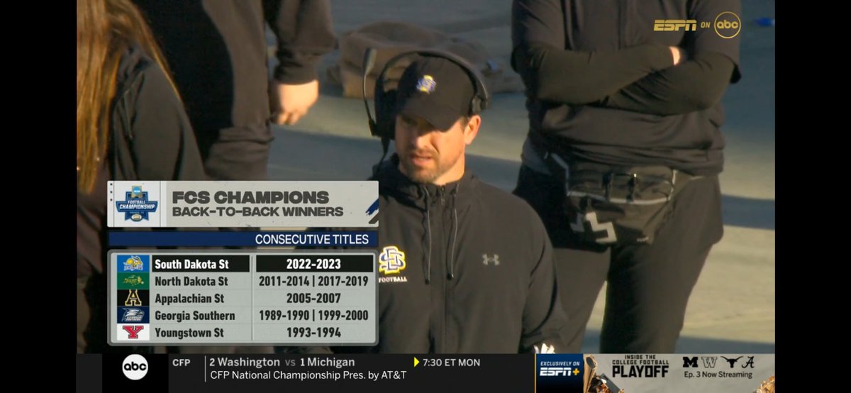 Last time I checked I was on that field in 2015 and we won that year as well! Check your stats <a href="/espn/">ESPN</a> #ndsu #fiveinarow