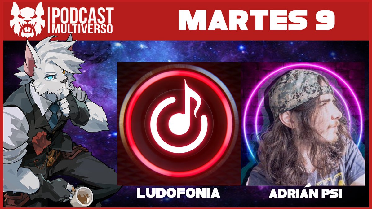 Ya está, señores, primer #PodcastMultiverso del año. Para conocer sobre música con @ludofonia y psicología con @Adrian_PSI ¿Qué tal esta combinación? 😉😉