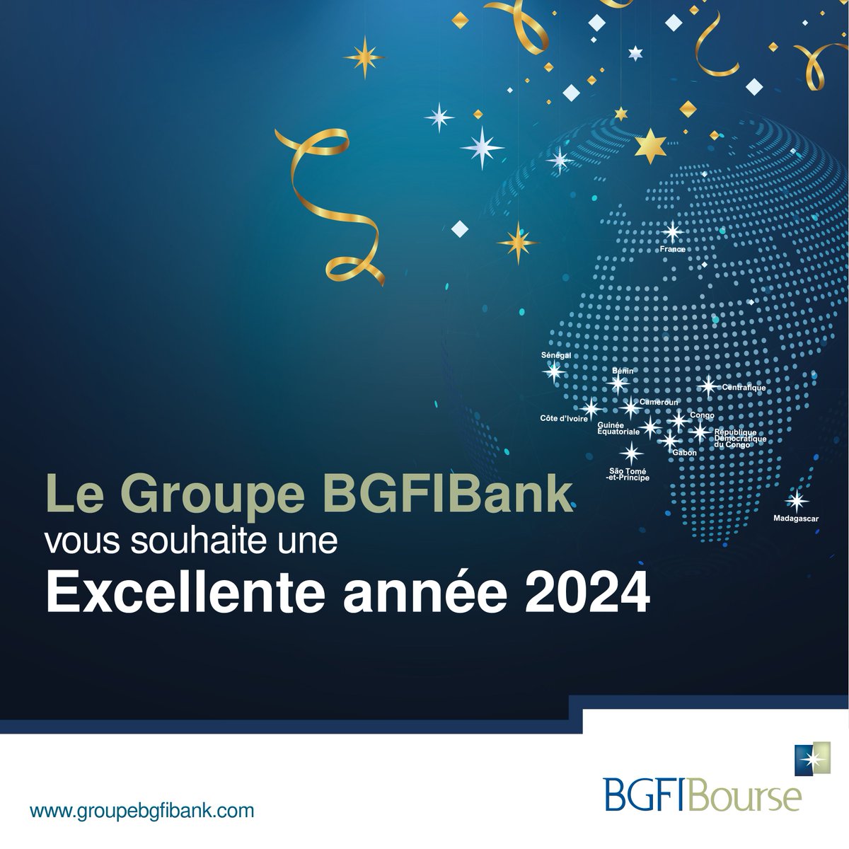 BgfiBourse's tweet photo. Le @GroupeBGFIBank vous souhaite une excellente année 2024

#NouvelAn2024 #BGFI #BGFIBourse #CEMAC https://t.co/jaWBT5V4qo