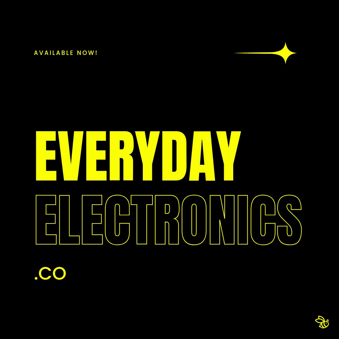 🚧 Looking for a new addition to your .co portfolio? 🚧 🚨 AVAILABLE NOW 🚨 💥 EverydayElectronics.co 💥 🐝 Acquire it today! 🐝 #domainsforsale #domainhive