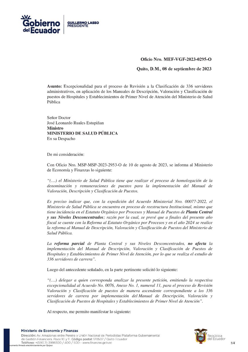 NarvaezOnline's tweet photo. @MinTrabajoEc @Salud_Ec @DrFEncaladaC @MPGonzalez01
En el 2023 contábamos con rl presupuesto y #excepcionalidad para la clasificación del personal Adm. de salud, porqué tantas trabas para emitir un #alcance ya basta de tanta injusticia en Hospital Teofilo Dávila https://t.co/az6qr6w9pb