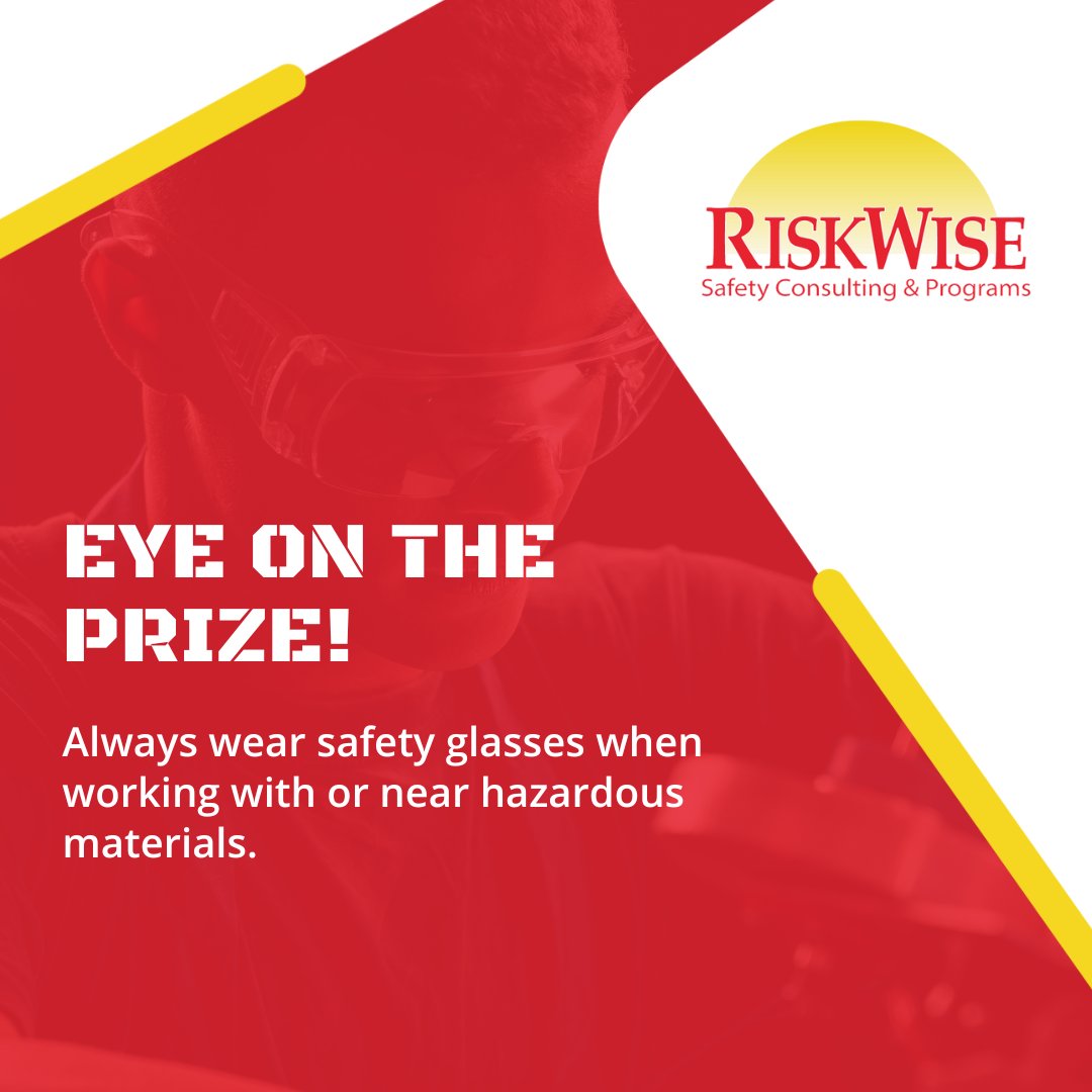 Keep your eyes on safety! 👓🔬 #WiseUpWednesday #SafetyTipOfTheWeek #EyeProtection #WorkplaceSafety #RiskWiseSafety