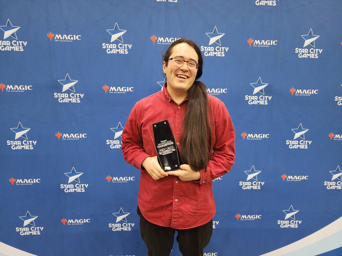 SCGCON's tweet photo. A HUGE CONGRATULATIONS to Adam Bowman for becoming the CHAMPION of the Modern 20K!!! #SCGCIN https://t.co/f89ER5xufN