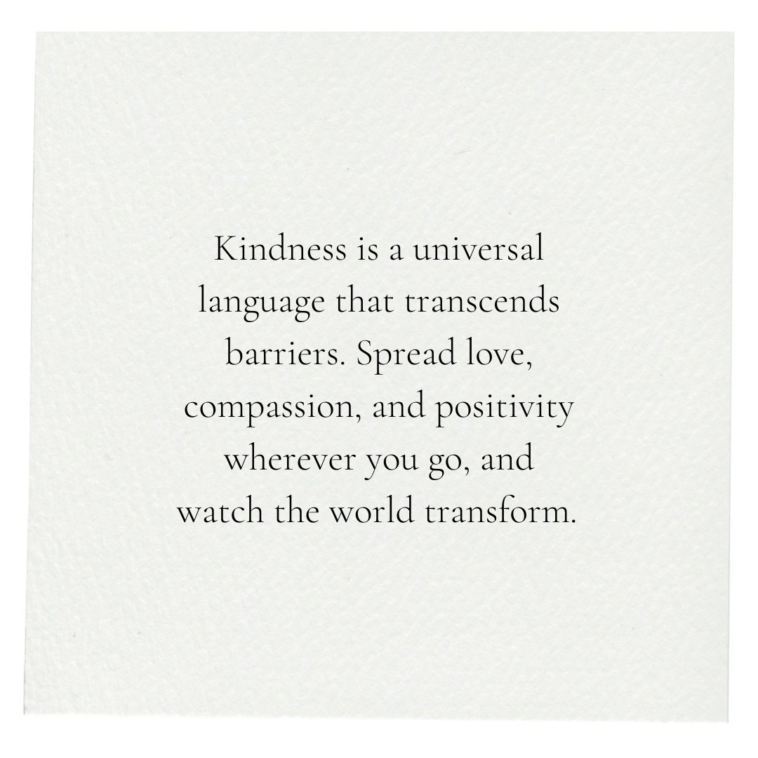 iChooseWC's tweet photo. Kindness is a universal language that transcends barriers. Spread love, compassion, and positivity wherever you go, and watch the world transform. ❤️

#SpreadLove #BeKind https://t.co/AJ727NgIIh