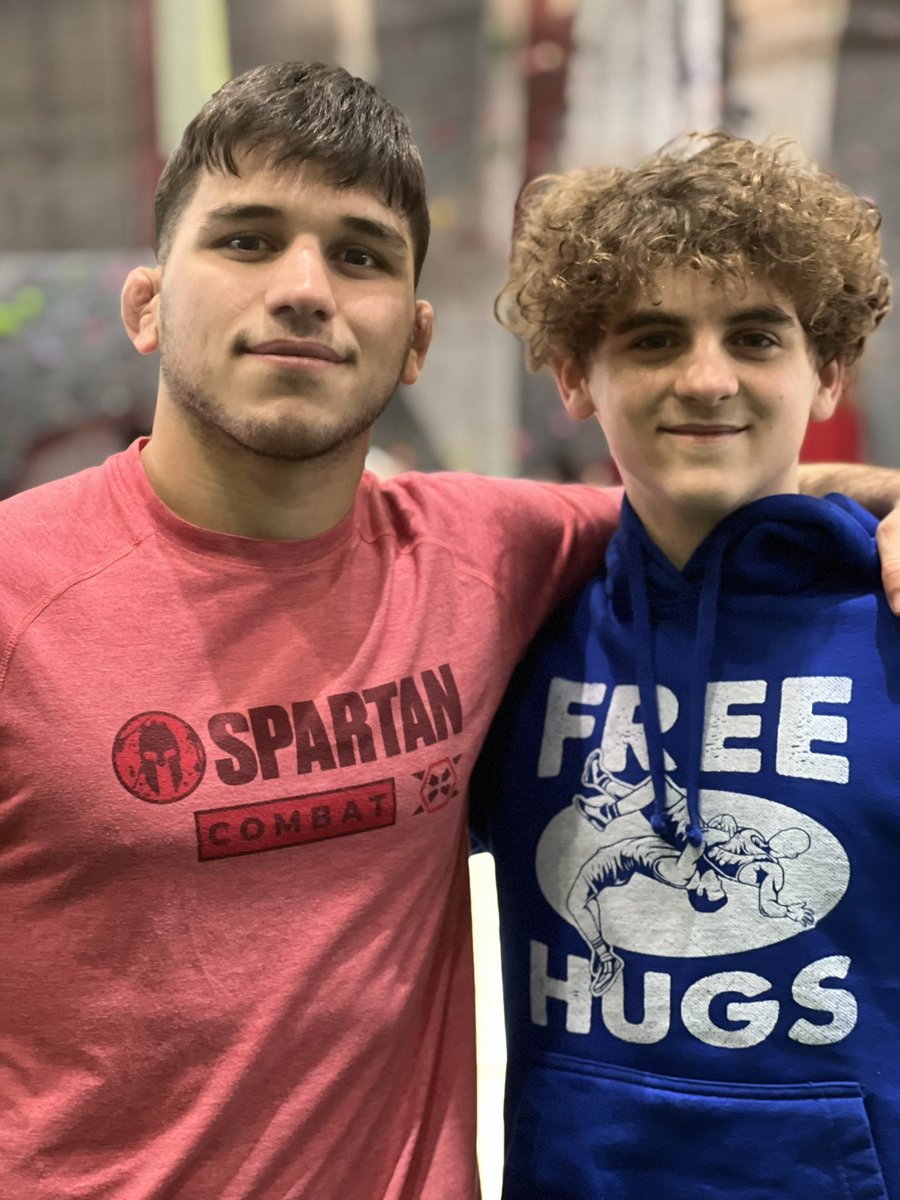 AmyR11477's tweet photo. Max was able to take a clinic up at @BigRedWrestling  run by @YianniD_LGR. It was a great day!! https://t.co/JTFQ6ihs0s