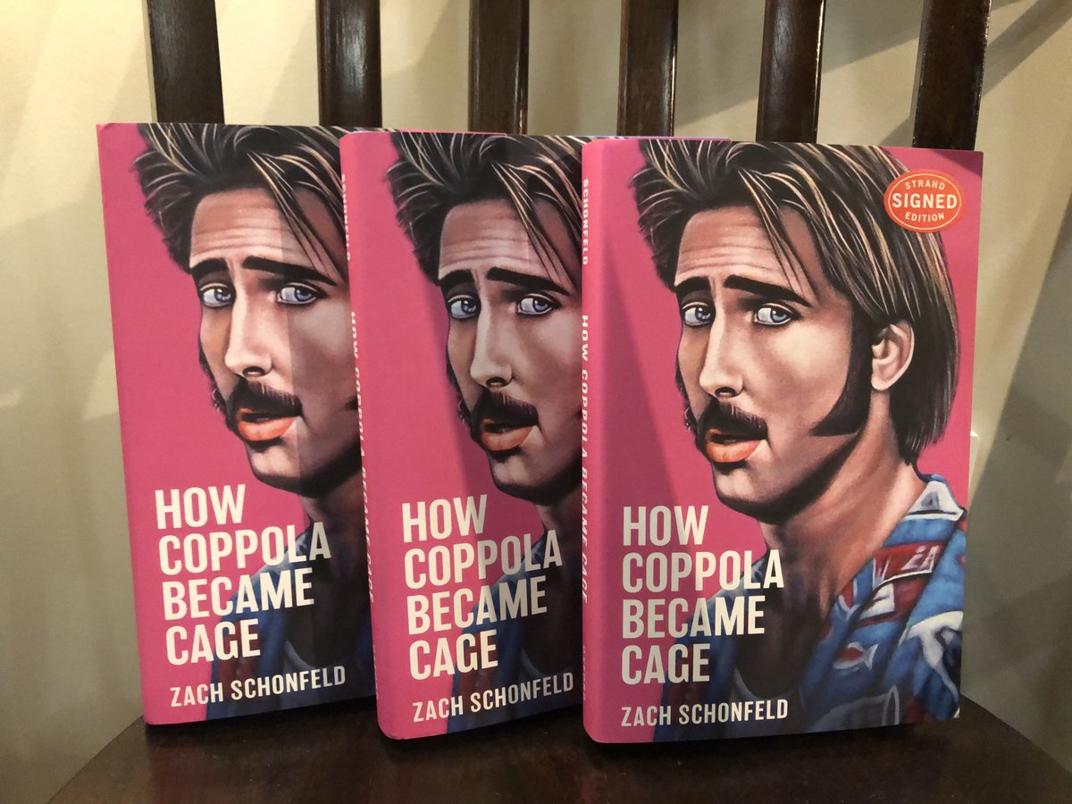 zzzzaaaacccchhh's tweet photo. I'm giving away one signed copy of my book in honor of Nicolas Cage's 60th birthday. Reply with your all-time favorite Cage performance. I'll pick a winner at random. https://t.co/Uv1ME906rl