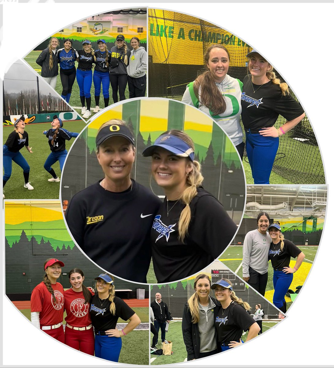So happy I got to spend the weekend in Eugene! @SorcererSoftbll showed out and I ran into some rivals (besties😁) Thank you @MelyssaLombardi @Sam_Marder @lysssscat32 @syd_syd2 for having me! I love this place and I am so grateful for my time with you! 🫶 See you soon! 💚💛🦆