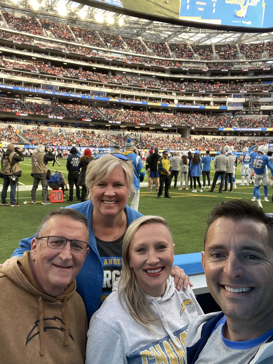 Bolt up l⚡️<a href="/NFL/">NFL</a> <a href="/chargers/">Los Angeles Chargers</a> vs. <a href="/Chiefs/">Kansas City Chiefs</a>  🏈 game with the family.