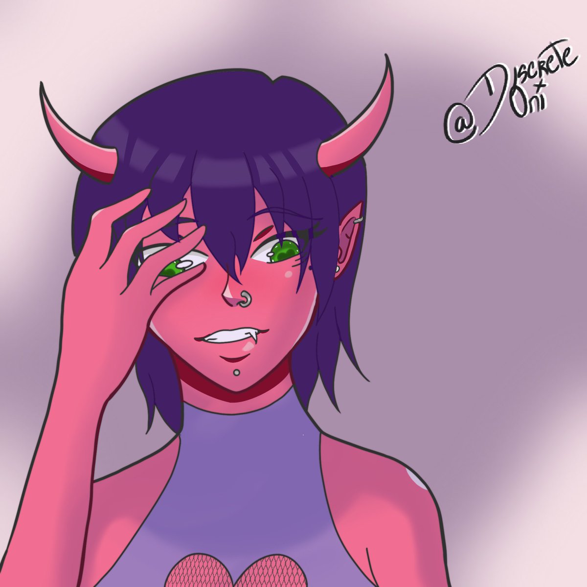 DiscreteOni's tweet photo. Got restless while writing the script for a comic I want to make.  Decided to jump the gun and draw an image from it. https://t.co/7sRHxGV3Zz