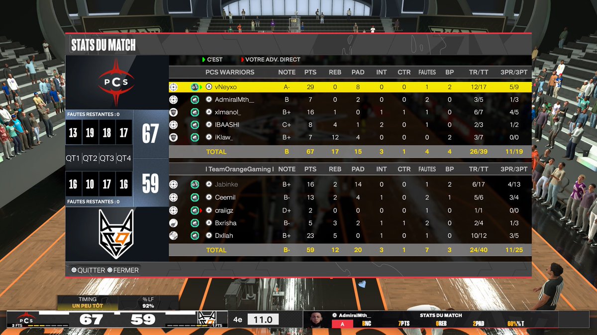 Neyxo (@vneyxo) on Twitter photo 🔴 RÉSULTATS ⚫
🏆 European Slamfest By <a href="/allkeyshop/">Allkeyshop.com</a> <a href="/HallofGameFR/">Hall of Game</a> <a href="/UnifiedProAm/">Unified Pro-Am Association</a>
🆚 <a href="/JLINGZesports/">JLINGZ Esports</a>
🟩 2-0
🆚 <a href="/TOGfoxes/">TeamOrangeGaming</a>
🟩 2-1
On se retrouve demain pour le quart de finale contre @F9HETIC ! 🫡
➡️ <a href="/PCS_Original/">Project Conquerors (PCS)</a> 🔴 RÉSULTATS ⚫
🏆 European Slamfest By <a href="/allkeyshop/">Allkeyshop.com</a> <a href="/HallofGameFR/">Hall of Game</a> <a href="/UnifiedProAm/">Unified Pro-Am Association</a>
🆚 <a href="/JLINGZesports/">JLINGZ Esports</a>
🟩 2-0
🆚 <a href="/TOGfoxes/">TeamOrangeGaming</a>
🟩 2-1
On se retrouve demain pour le quart de finale contre @F9HETIC ! 🫡
➡️ <a href="/PCS_Original/">Project Conquerors (PCS)</a>