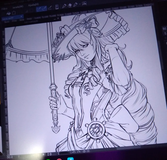 Eu tô desde a hora q acordei desenhando ela 