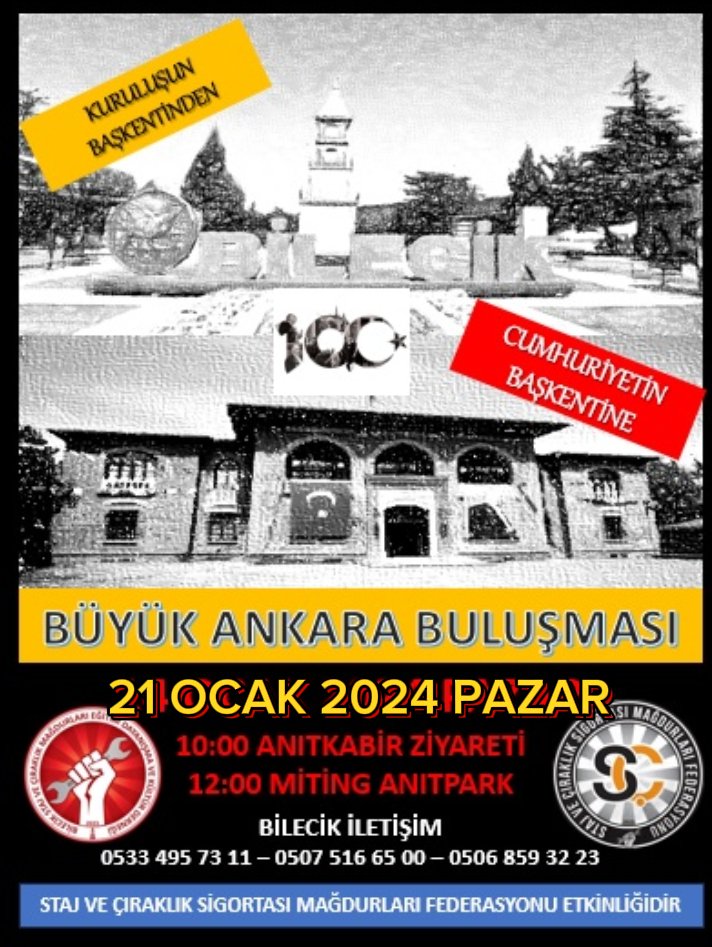 Son iki hafta, ✌️
21 Ocak'ta Ankara'dayız 

Yerel Seçimden Önce
#3308SayılıYasaDeğişsin