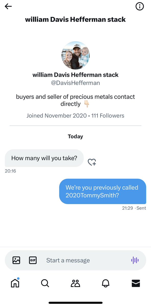ASerialInvestor's tweet image. Scam Alert 🚨 ‼️ 🔔 

Be vigilant 

I don’t want anyone exchanging hard earned £ $ € ¥ for nothing.

I’m blocking these accounts…….look at the name search and actual account it’s different.

And they have blocked me.

Please Retweet 

Be careful #SilverStackers

#ScamAlert