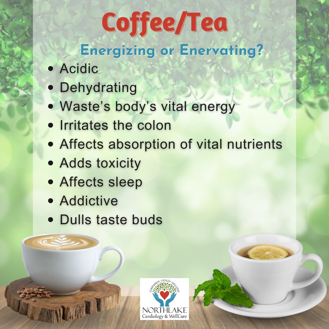 Coffee or tea can be both energizing and enervating. 🤔 In reality, these beverages can have negative impacts on our bodies if we're not careful. 💆‍♀️ #CoffeeTime #TeaTime #Awareness #HealthyLiving 💪