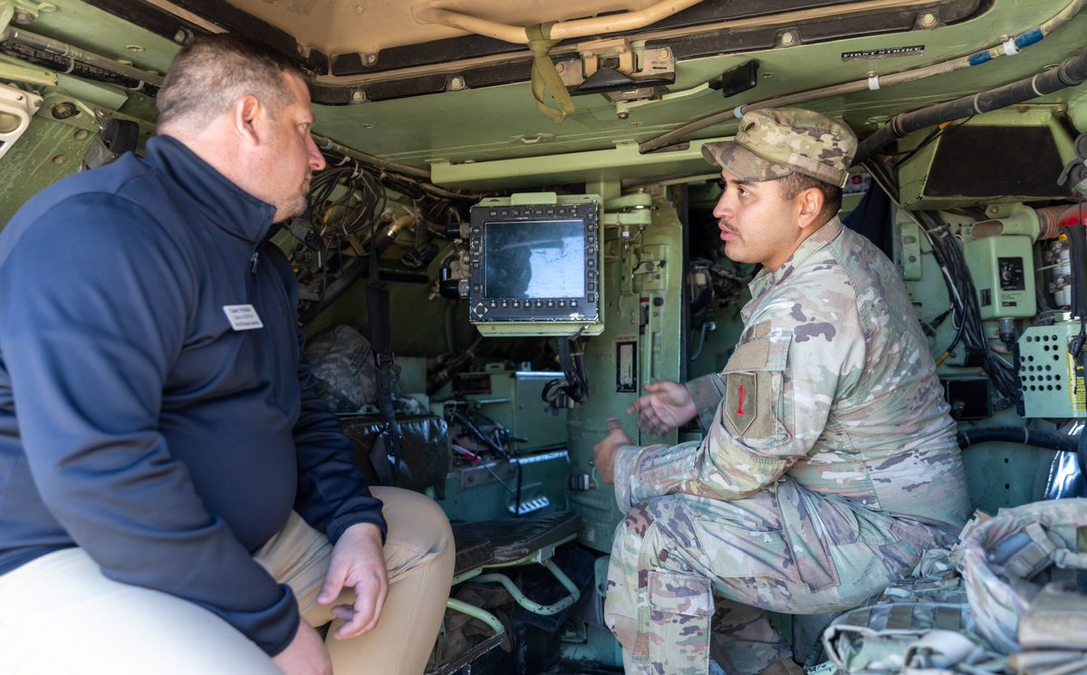 FightingFirst's tweet image. #ICYMI | This post is a throwback to when we hosted a tour of Fort Riley for our Flint Hills Region community leaders at the tail end of last year. The #FightingFirst is able to stay effective, precise and lethal because we have an amazing community supporting us.