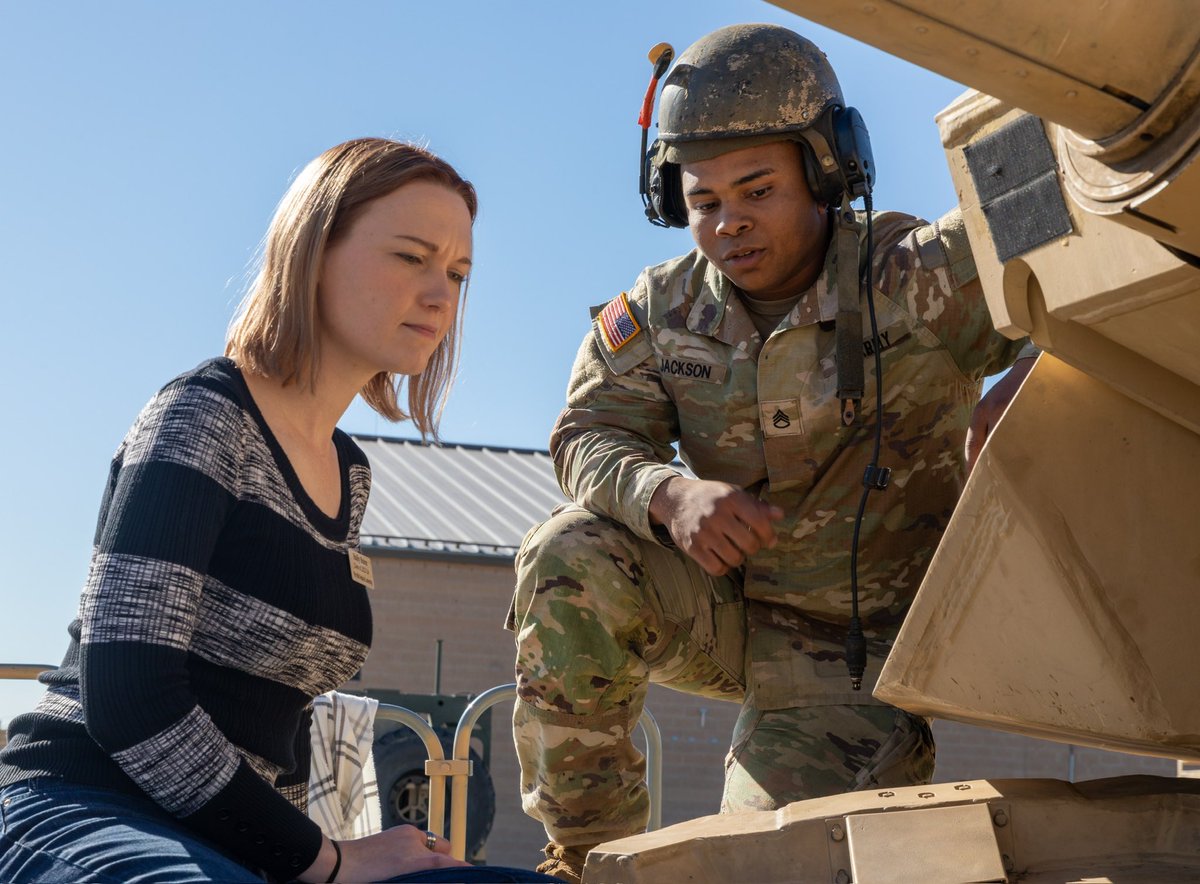 FightingFirst's tweet image. #ICYMI | This post is a throwback to when we hosted a tour of Fort Riley for our Flint Hills Region community leaders at the tail end of last year. The #FightingFirst is able to stay effective, precise and lethal because we have an amazing community supporting us.
