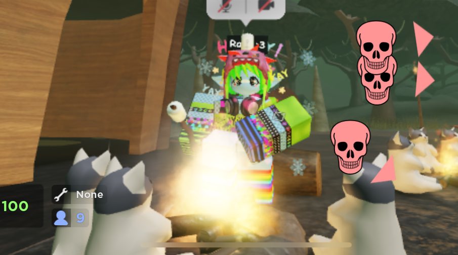 OREG4ICH1's tweet image. campfire with KITTYS #evading