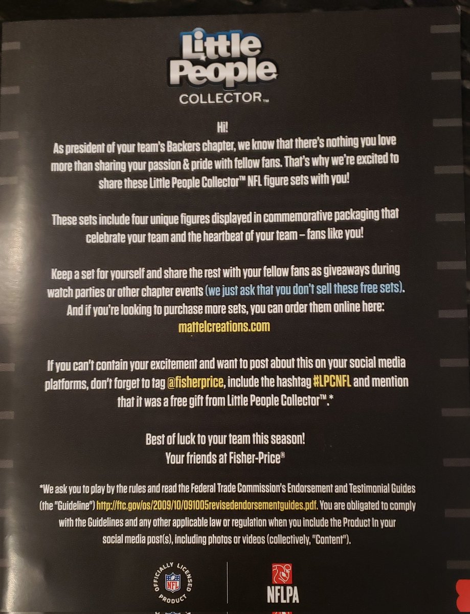lyto73's tweet image. Thank you @FisherPrice for sending these free sets of #LPCNFL to @AtlantaRiot so that we can share with our diehard @Panthers fans @roaringriot members! #KeepPounding #DoYouRiot #ChangeTheCulture #BeTheUproar #GoBigCats