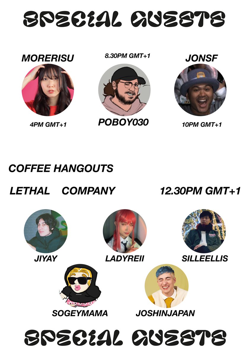 PROGRAM OF MY 1ST ANNIVERSARY STREAM 
starting so soon 4.30am GMT+1
twitch.tv/ninthchild

Special Guests
<a href="/RisuHappy/">MoreRisu</a> 
<a href="/poboy030/">poboy030</a> 
<a href="/jonsf/">jonsf</a> 
<a href="/Jiyay69/">J</a> 
<a href="/ladyrei_/">Lady Rei</a> 
<a href="/SilleEllis63/">Ellis</a> 
@ sogeymama 
<a href="/joshuinjapan/">jij・じじ</a>