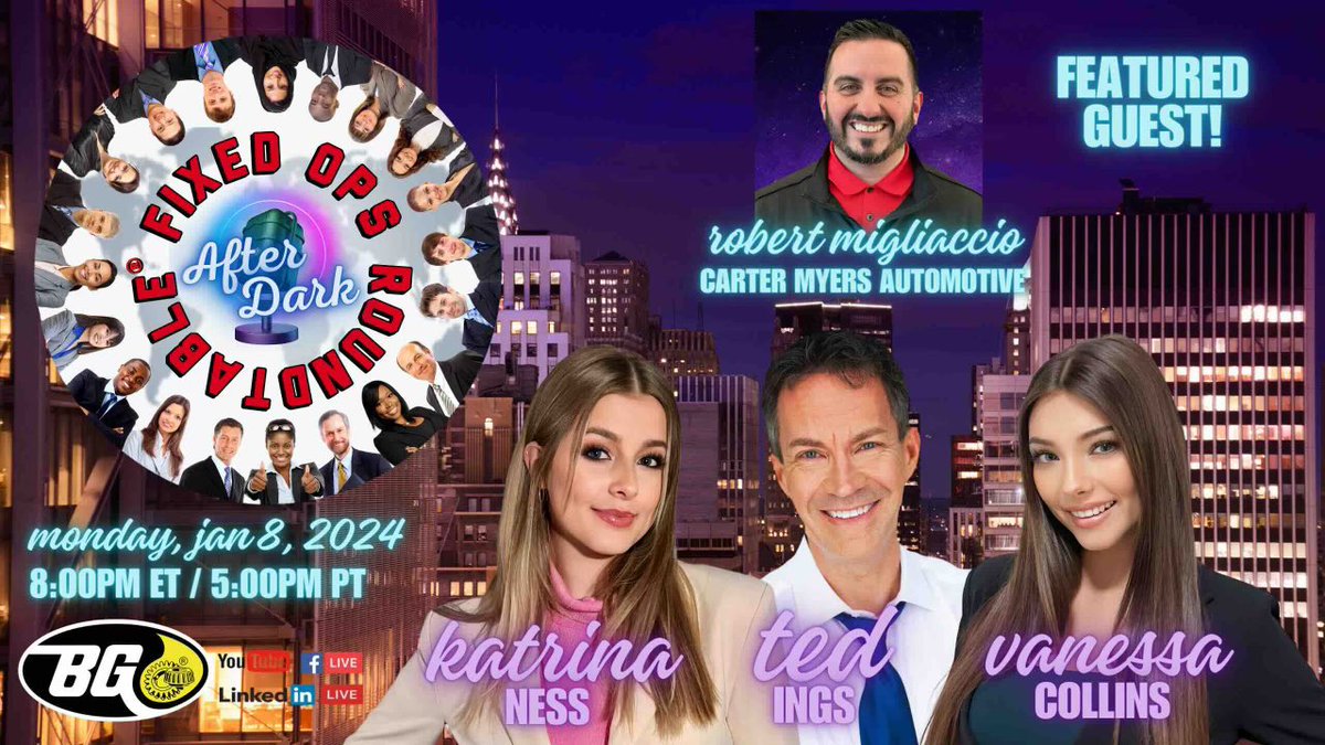 What a way to start off 2024! I’ll be hanging out with AFTER DARK at the Fixed Ops Roundtable® Group and Ted Ings from Ted Ings' Fixed Ops Roundtable Monday night at 8pm est. come hang out with us
<a href="/CPI_Results/">Ted Ings' Fixed Ops Roundtable®</a>