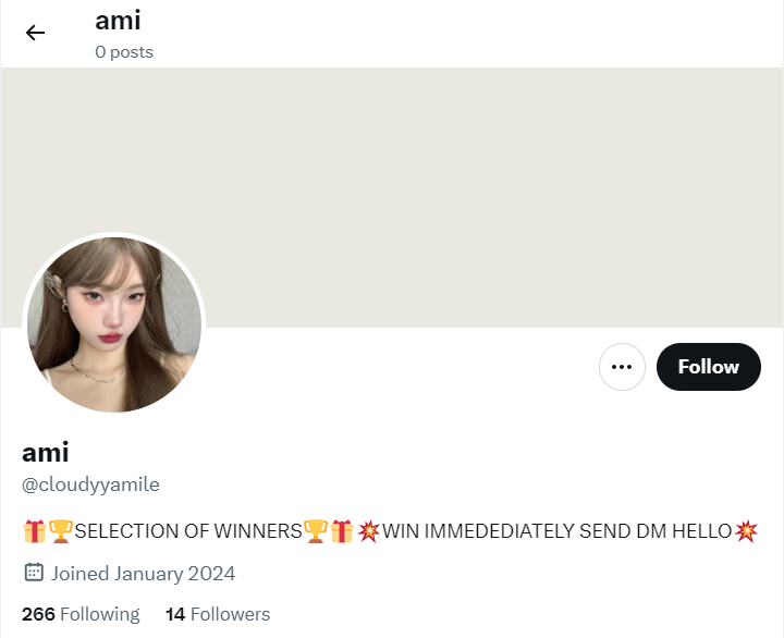 WARNING! an account that is NOT ME has been sending scam links to my followers and actives

please report &amp; block, and do NOT open their messages!

never trust an account claiming to be me unless i specifically post it. please repost to spread awareness, stay safe guys <3