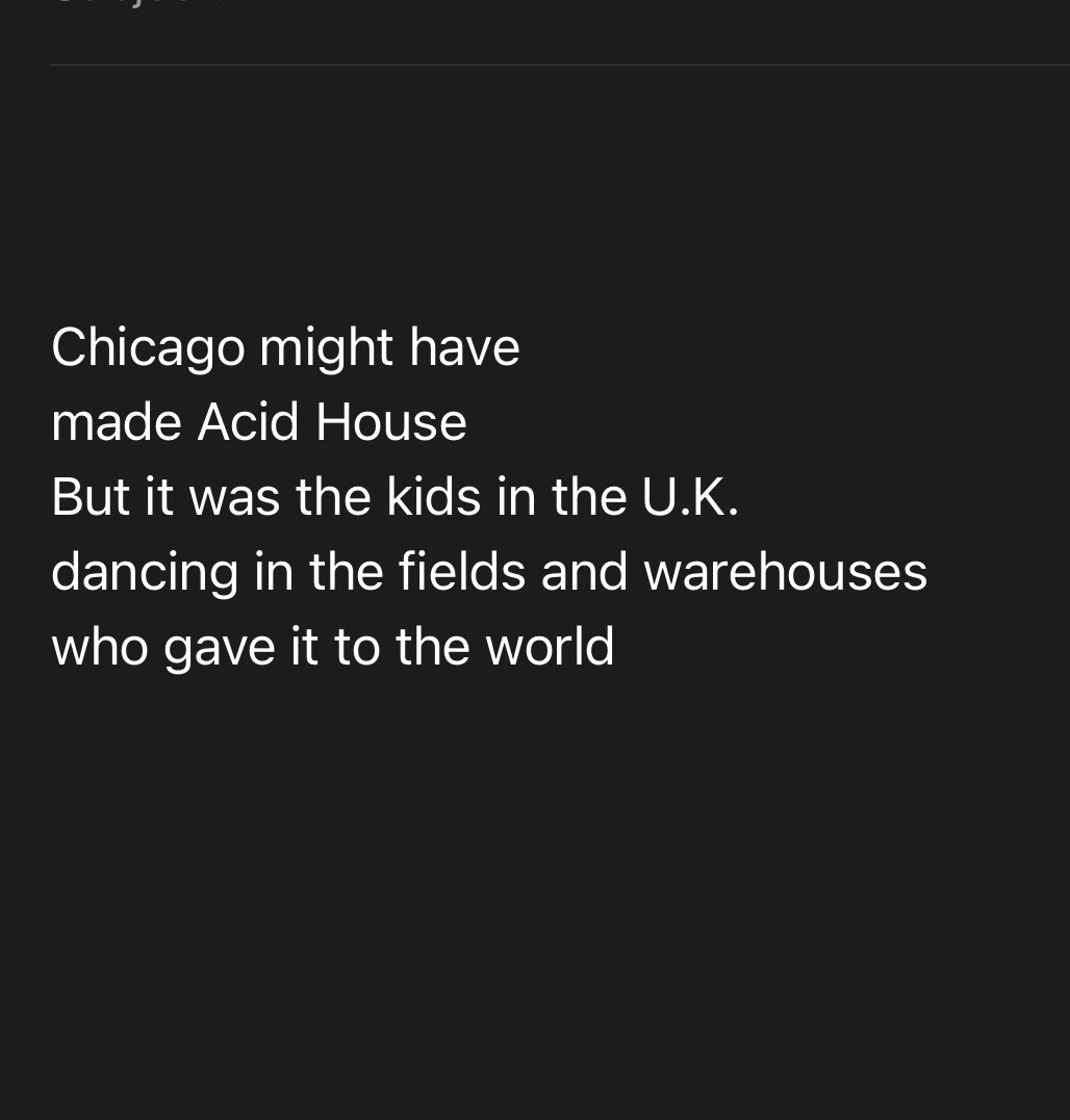 An amazing response from the Creator of Acid House to my post yesterday @djpierrephuture