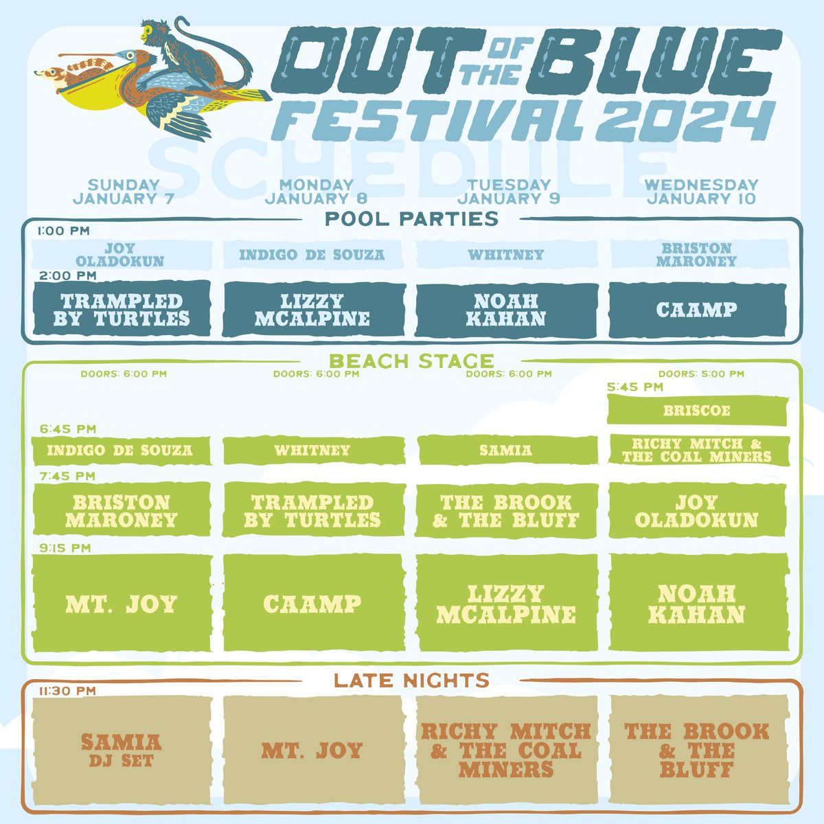 outoftheblufest's tweet photo. Making our first tracks in the sand at #OutoftheBlueFest 👣 https://t.co/ejaoYNZswh