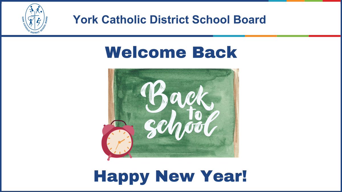 Welcome back and Happy New Year! Reminder that classes resume on Monday, January 8, 2024. We hope you had a restful break &amp; enjoyed the blessings of the Christmas holidays. Wishing each of you continued success throughout the remainder of the school year.