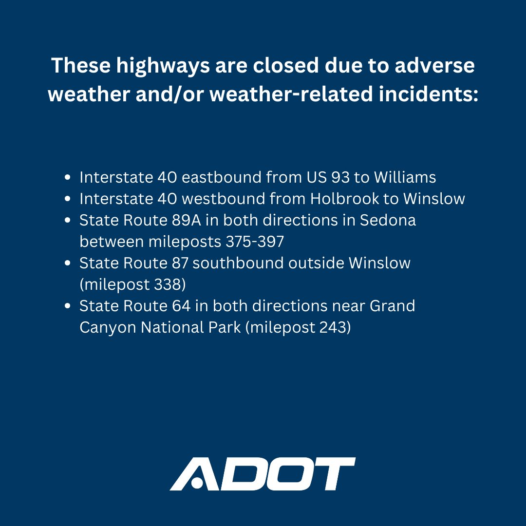 Arizona DOT tweet media