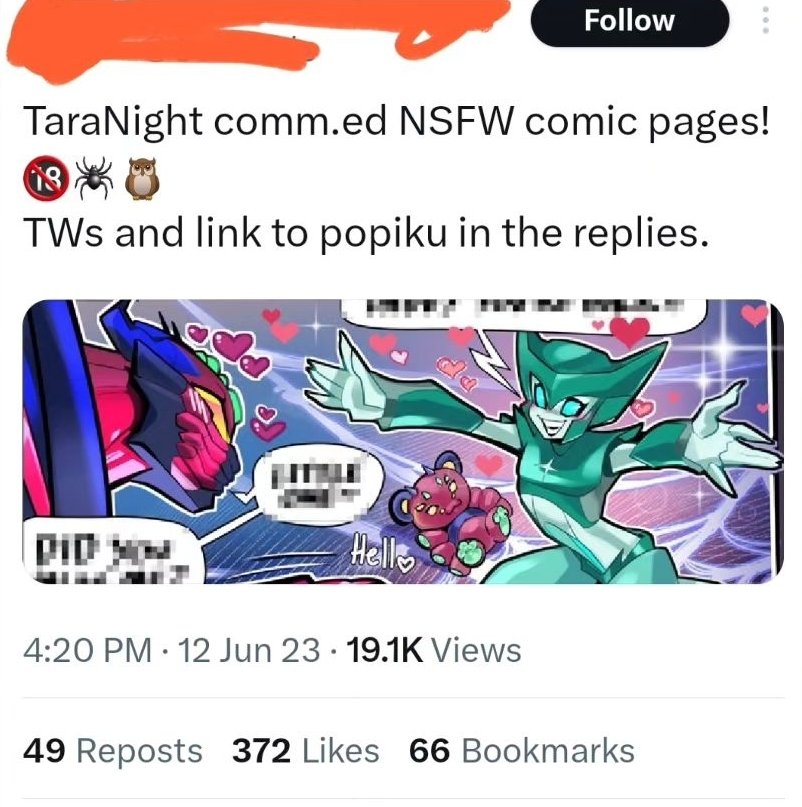 disclaimeryikes's tweet image. Btw Core//arde did take down their post which is a little uplifting but it still saddens me to know such an artist with their talent would take such a commission (this is an old screenshot so I don't have it uncensored for the user)