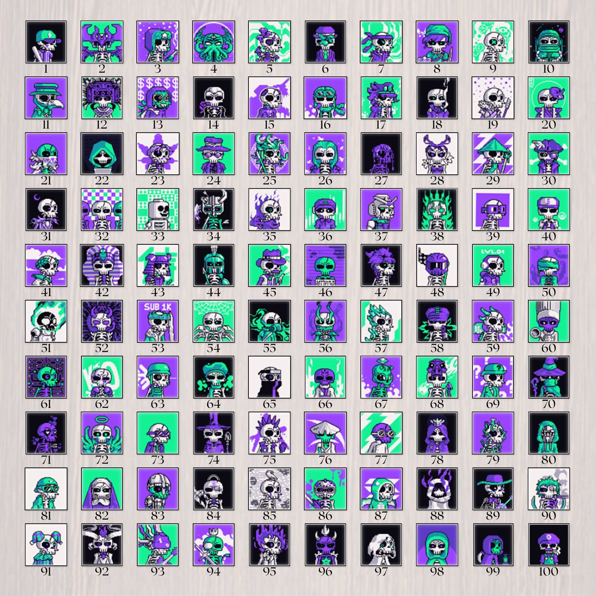 <a href="/urbrobecc/">becc</a> <a href="/FossilsOnChain/">Fossils 💀</a> 

We sub-1k solscriptions by <a href="/LibrePlex/">LibrePlex</a> too 👀