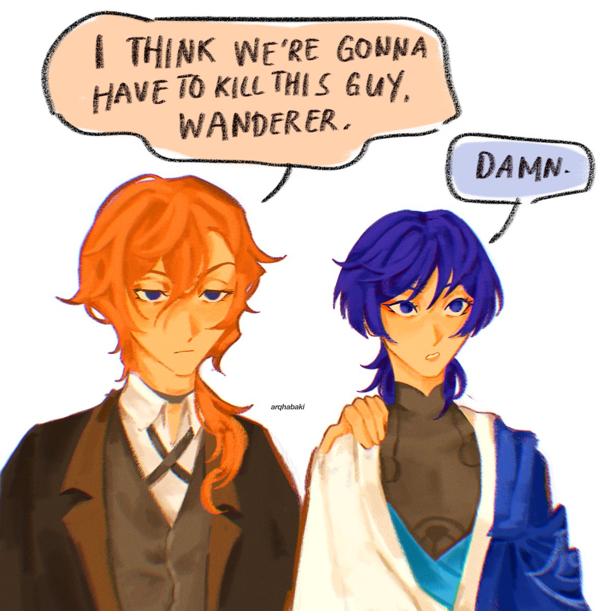 my girls 

#chuuya #scaramouche #genshinimpact #bsd