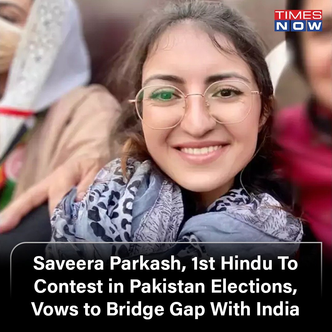 TimesNow's tweet photo. #SaveeraParkash, 1st Hindu To Contest in Pakistan Elections, Vows to Bridge Gap With India

Read More:  https://t.co/bXlE0WkJfG https://t.co/lvxyYn3eyS